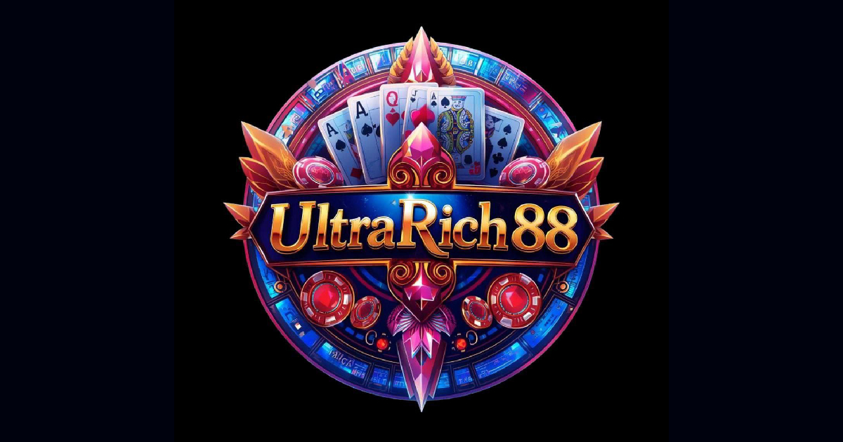 UltraRich888 main banner showing the GCash entertainment platform